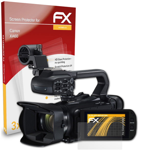 atFoliX FX-Antireflex Displayschutzfolie für Canon XA60