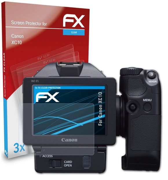 atFoliX FX-Clear Schutzfolie für Canon XC10