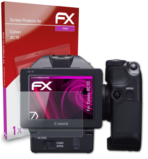 atFoliX FX-Hybrid-Glass Panzerglasfolie für Canon XC10