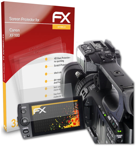 atFoliX FX-Antireflex Displayschutzfolie für Canon XF100