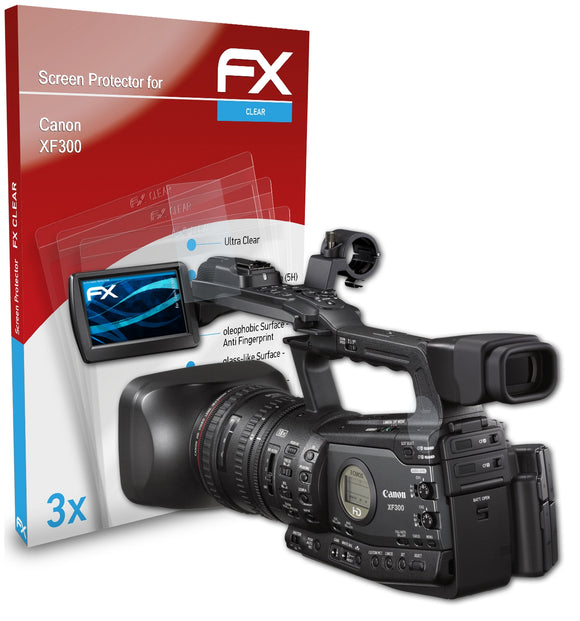 atFoliX FX-Clear Schutzfolie für Canon XF300