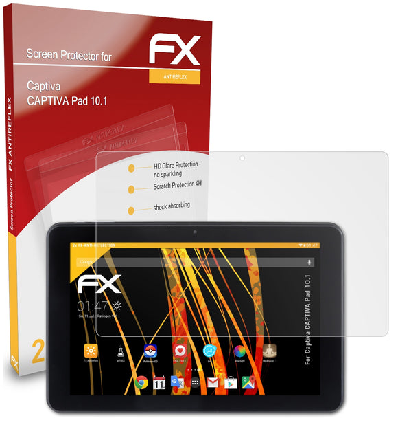 atFoliX FX-Antireflex Displayschutzfolie für Captiva CAPTIVA Pad 10.1