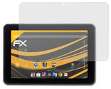 Panzerfolie atFoliX kompatibel mit Captiva CAPTIVA Pad 10.1 Quad FHD, entspiegelnde und stoßdämpfende FX (2X)