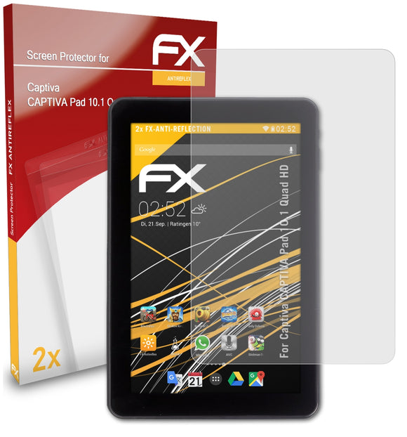 atFoliX FX-Antireflex Displayschutzfolie für Captiva CAPTIVA Pad 10.1 Quad HD