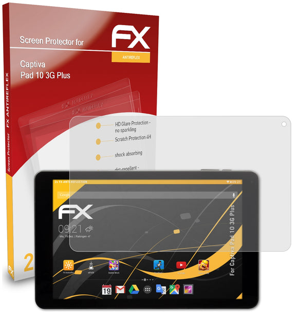 atFoliX FX-Antireflex Displayschutzfolie für Captiva Pad 10 3G Plus