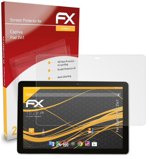 atFoliX FX-Antireflex Displayschutzfolie für Captiva Pad 2in1
