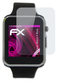 Glasfolie atFoliX kompatibel mit Cares.Watch 4 Work, 9H Hybrid-Glass FX