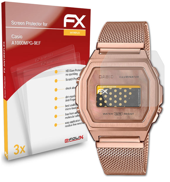 atFoliX FX-Antireflex Displayschutzfolie für Casio A1000MPG-9EF
