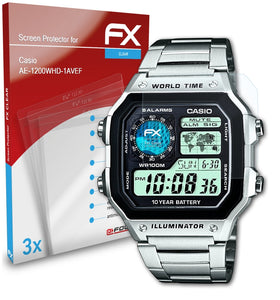atFoliX FX-Clear Schutzfolie für Casio AE-1200WHD-1AVEF