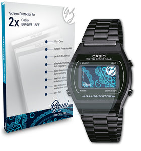 Bruni Basics-Clear Displayschutzfolie für Casio B640WB-1AEF