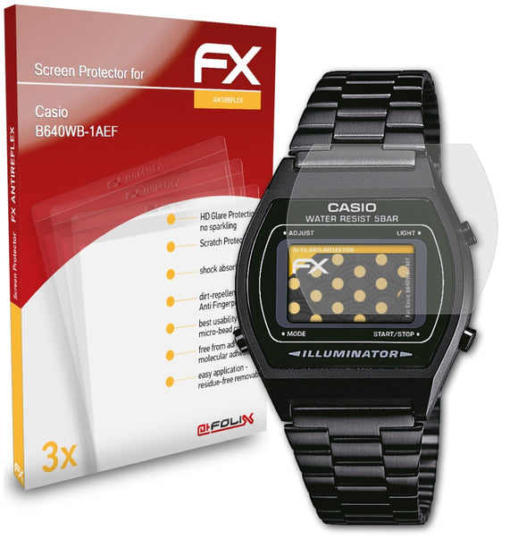 atFoliX FX-Antireflex Displayschutzfolie für Casio B640WB-1AEF