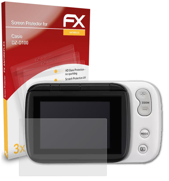 atFoliX FX-Antireflex Displayschutzfolie für Casio DZ-D100