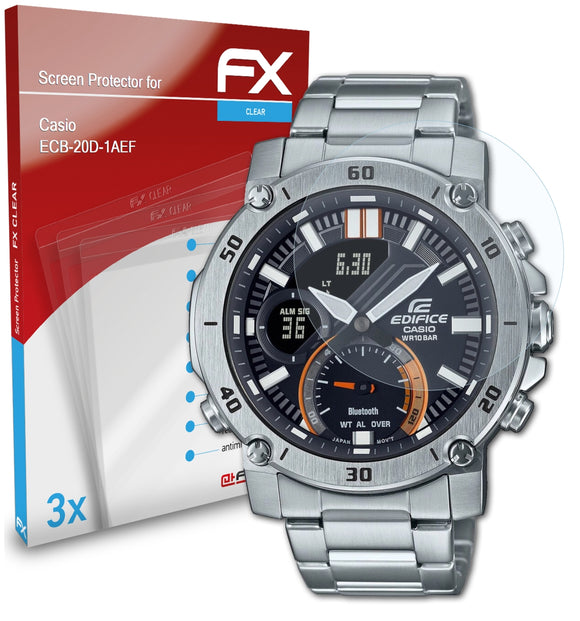 atFoliX FX-Clear Schutzfolie für Casio ECB-20D-1AEF