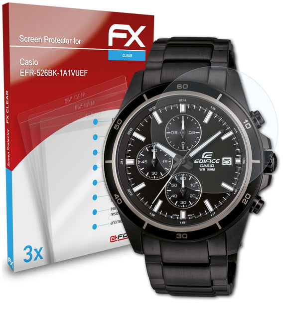 atFoliX FX-Clear Schutzfolie für Casio EFR-526BK-1A1VUEF