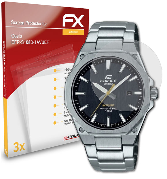 atFoliX FX-Antireflex Displayschutzfolie für Casio EFR-S108D-1AVUEF