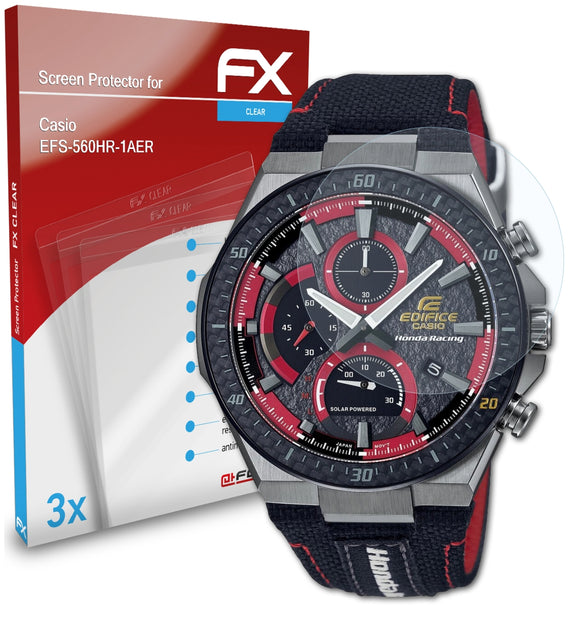atFoliX FX-Clear Schutzfolie für Casio EFS-560HR-1AER