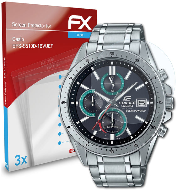 atFoliX FX-Clear Schutzfolie für Casio EFS-S510D-1BVUEF