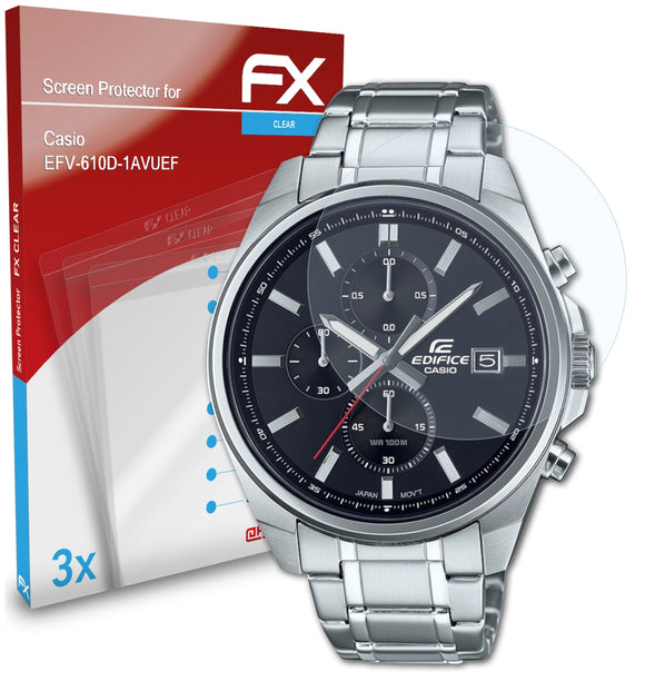 atFoliX FX-Clear Schutzfolie für Casio EFV-610D-1AVUEF