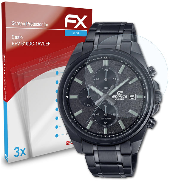 atFoliX FX-Clear Schutzfolie für Casio EFV-610DC-1AVUEF