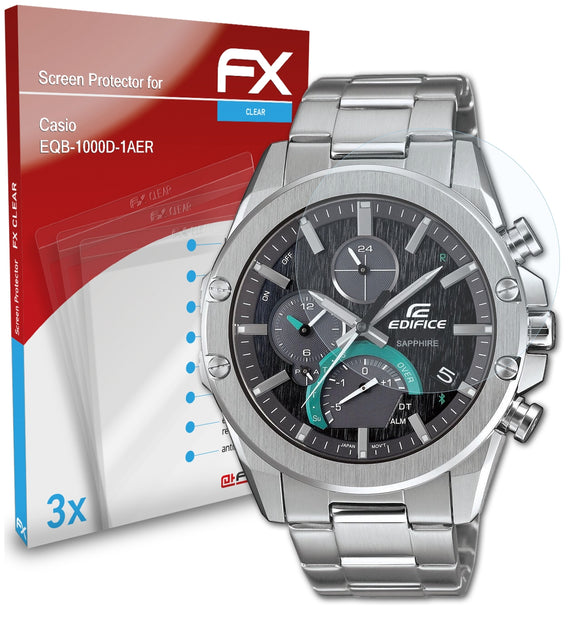 atFoliX FX-Clear Schutzfolie für Casio EQB-1000D-1AER