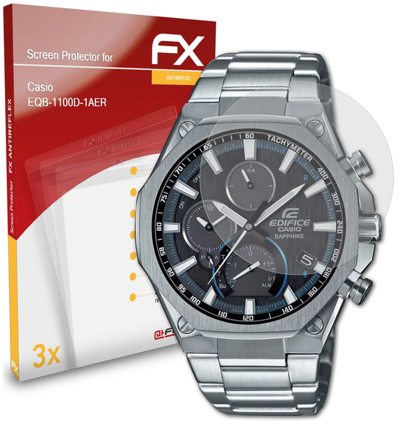 atFoliX FX-Antireflex Displayschutzfolie für Casio EQB-1100D-1AER