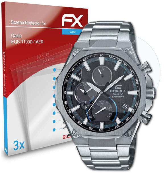 atFoliX FX-Clear Schutzfolie für Casio EQB-1100D-1AER