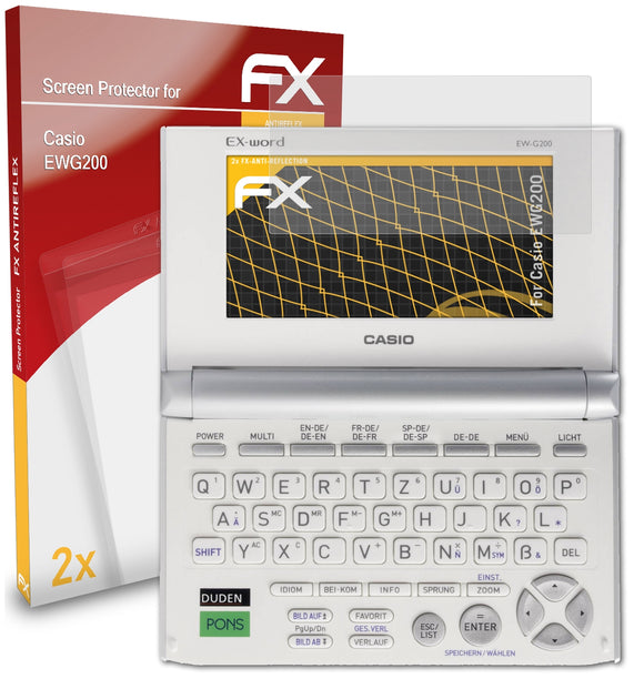 atFoliX FX-Antireflex Displayschutzfolie für Casio EWG200