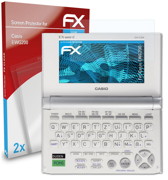 atFoliX FX-Clear Schutzfolie für Casio EWG200