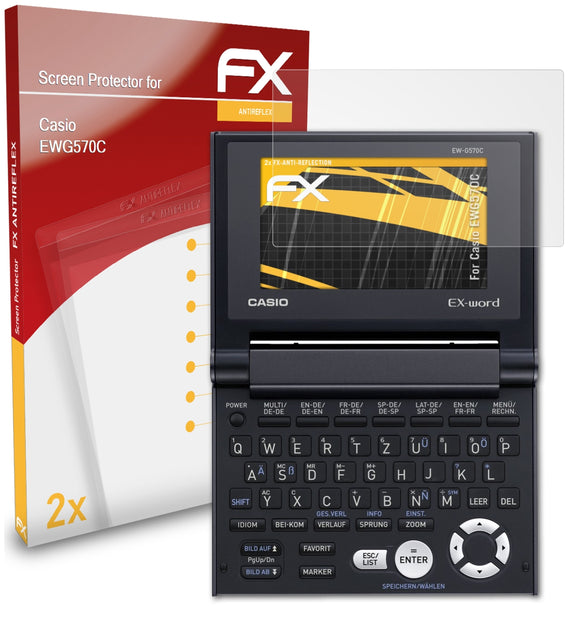 atFoliX FX-Antireflex Displayschutzfolie für Casio EWG570C