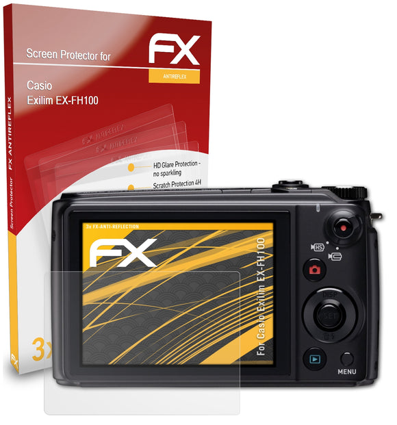 atFoliX FX-Antireflex Displayschutzfolie für Casio Exilim EX-FH100