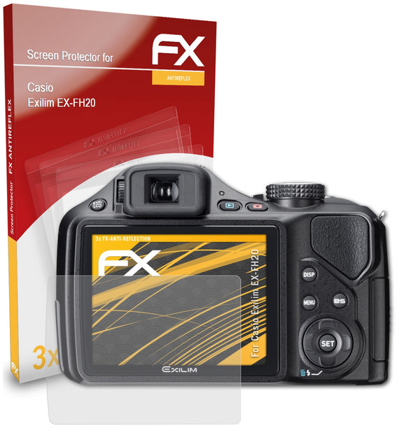 atFoliX FX-Antireflex Displayschutzfolie für Casio Exilim EX-FH20