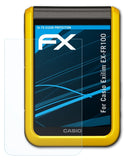 Schutzfolie atFoliX kompatibel mit Casio Exilim EX-FR100, ultraklare FX (3X)