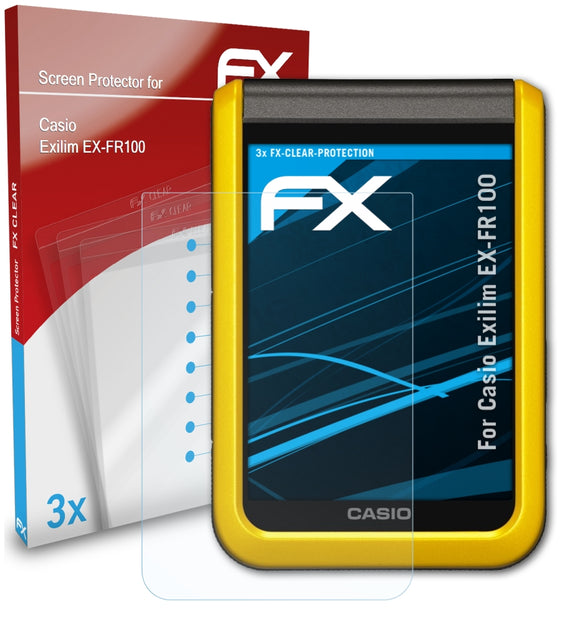 atFoliX FX-Clear Schutzfolie für Casio Exilim EX-FR100