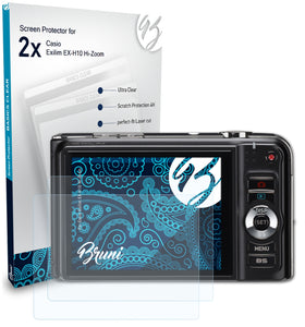 Bruni Basics-Clear Displayschutzfolie für Casio Exilim EX-H10 Hi-Zoom