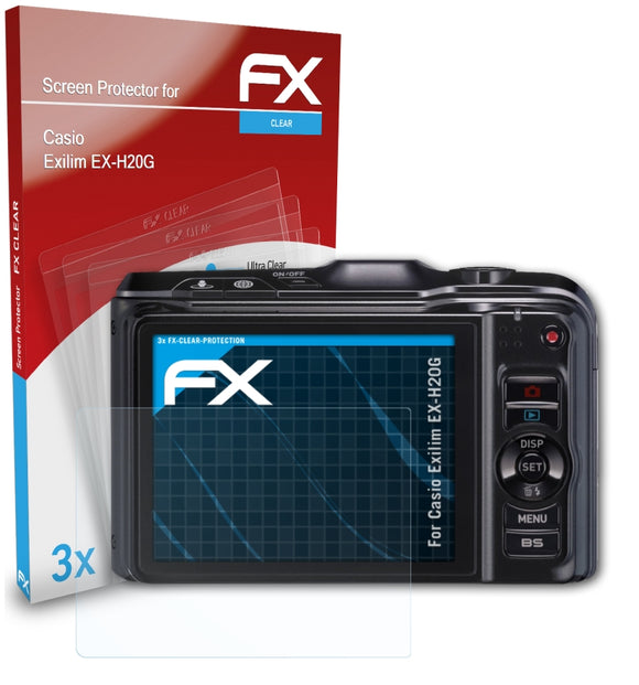 atFoliX FX-Clear Schutzfolie für Casio Exilim EX-H20G