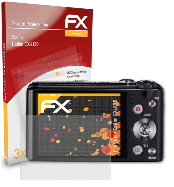 atFoliX FX-Antireflex Displayschutzfolie für Casio Exilim EX-H30
