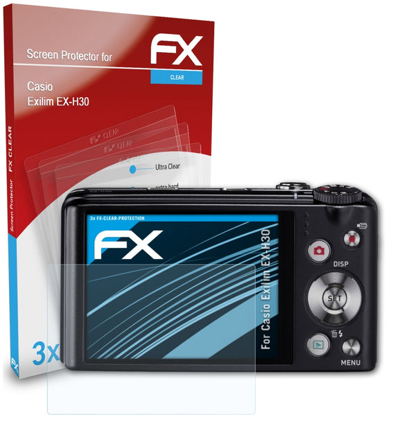atFoliX FX-Clear Schutzfolie für Casio Exilim EX-H30