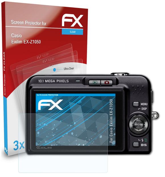 atFoliX FX-Clear Schutzfolie für Casio Exilim EX-Z1050