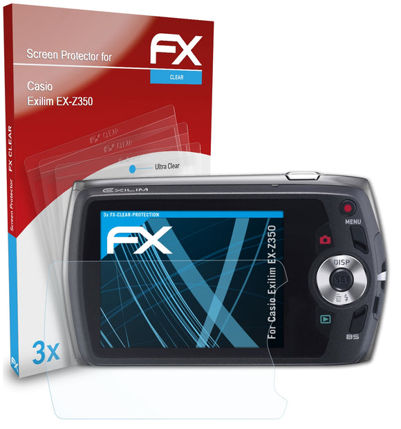 atFoliX FX-Clear Schutzfolie für Casio Exilim EX-Z350