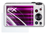 atFoliX Glasfolie kompatibel mit Casio Exilim EX-ZR100, 9H Hybrid-Glass FX Panzerfolie