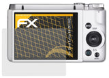 Panzerfolie atFoliX kompatibel mit Casio Exilim EX-ZR1000, entspiegelnde und stoßdämpfende FX (3X)