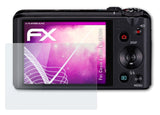 atFoliX Glasfolie kompatibel mit Casio Exilim EX-ZR200, 9H Hybrid-Glass FX Panzerfolie
