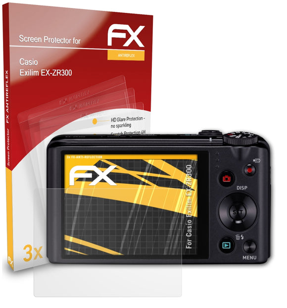 atFoliX FX-Antireflex Displayschutzfolie für Casio Exilim EX-ZR300