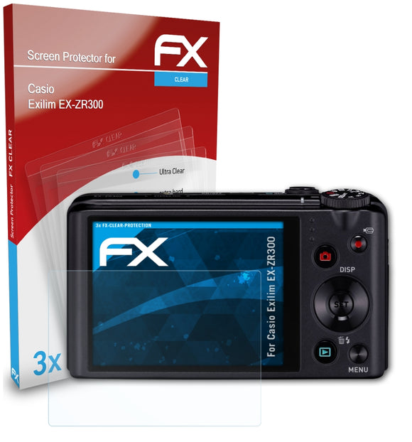 atFoliX FX-Clear Schutzfolie für Casio Exilim EX-ZR300
