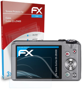 atFoliX FX-Clear Schutzfolie für Casio Exilim EX-ZR400