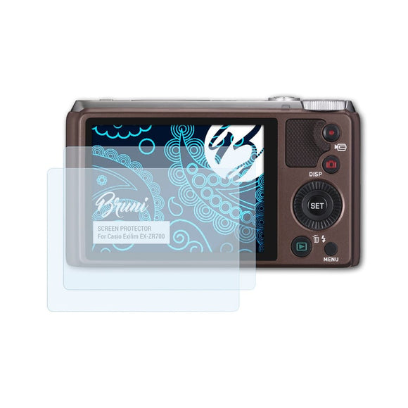 Bruni Basics-Clear Displayschutzfolie für Casio Exilim EX-ZR700