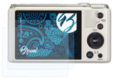 Schutzfolie Bruni kompatibel mit Casio Exilim EX-ZR800, glasklare (2X)