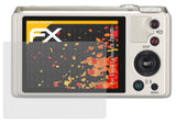 Panzerfolie atFoliX kompatibel mit Casio Exilim EX-ZR800, entspiegelnde und stoßdämpfende FX (3X)