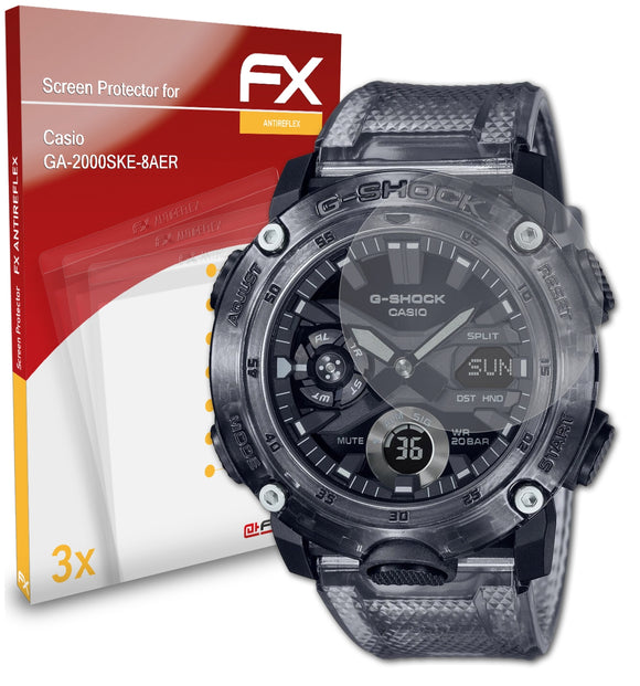 atFoliX FX-Antireflex Displayschutzfolie für Casio GA-2000SKE-8AER