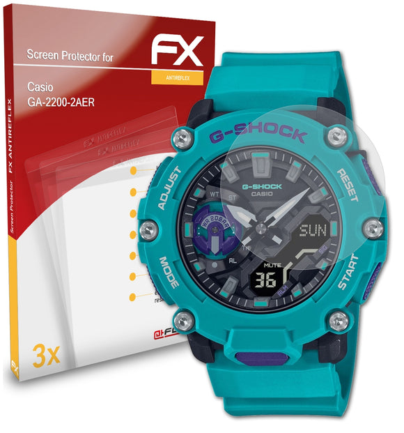 atFoliX FX-Antireflex Displayschutzfolie für Casio GA-2200-2AER